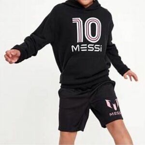 Messi Gender-Neutral Graphic Hoodie for Kids